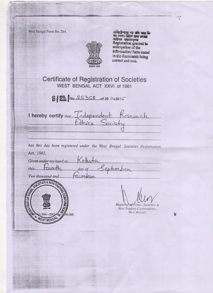 Certificate of Registration